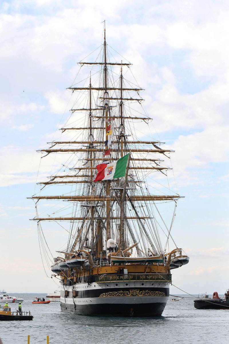 VESPUCCI. BORDIN, RITORNO NAVE SCUOLA A TS: MOMENTO DI GRANDE ORGOGLIO
